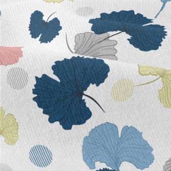 Colorful Hand Drawn Ginkgo Lea Modern Jersey