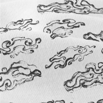 Hand Drawn Ink Clouds Modern Jersey