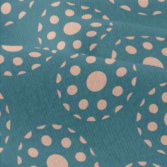 Apricot Polka Dot Decoration Modern Jersey
