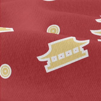 Chinese Style Building Sticker Modern Jersey