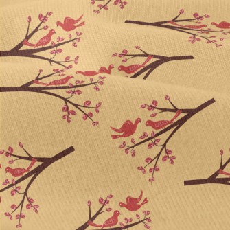 Autumn Birds And Branches Modern Jersey