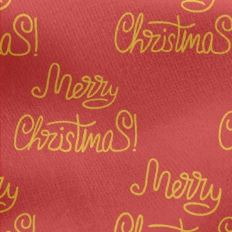 Handwritten Merry Christmas Jersey Backed Fleece