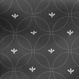 Cross Dot Pattern Jersey Backed Fleece