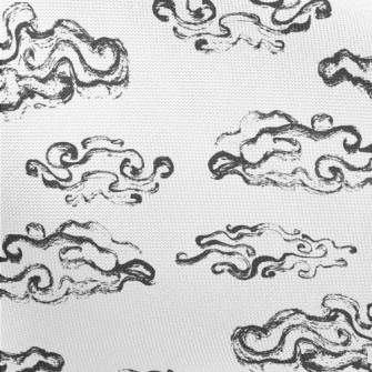 Hand Drawn Ink Clouds Pongee