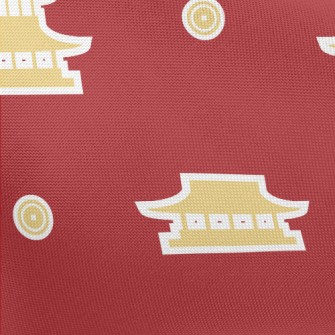 Chinese Style Building Sticker Pongee
