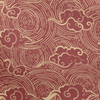 Chinese Clouds And Circles Pongee