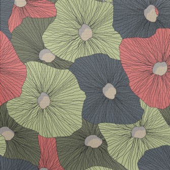 Abstract Colorful Hand Drawing Pongee