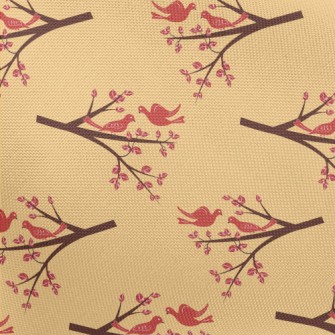 Autumn Birds And Branches Pongee