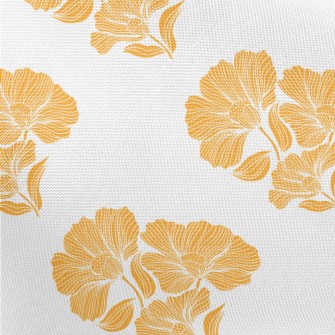 Retro Orange Lotus Pongee