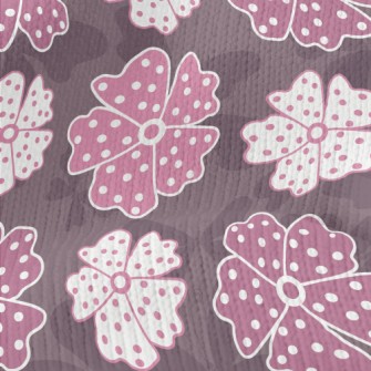 Vintage Butterflies And Flower Stretch Jersey