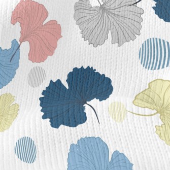 Colorful Hand Drawn Ginkgo Lea Stretch Jersey