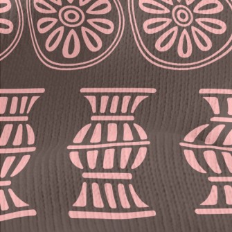 Flowers And Vases Doodle Stretch Jersey