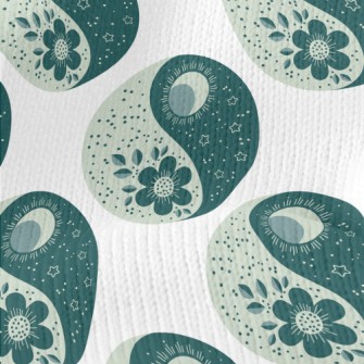 Flower Sun And Moon Yin And Ya Stretch Jersey