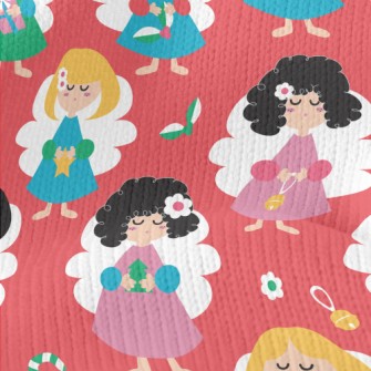 Cute Christmas Girl Stretch Jersey