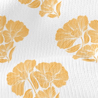 Retro Orange Lotus Stretch Jersey