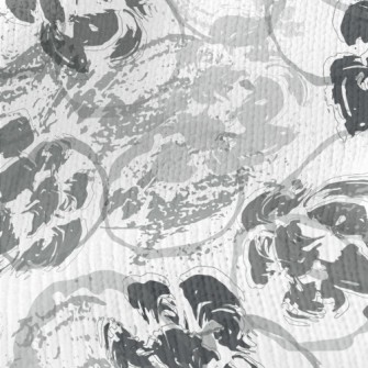 Hand Drawn Abstract Pattern Stretch Jersey