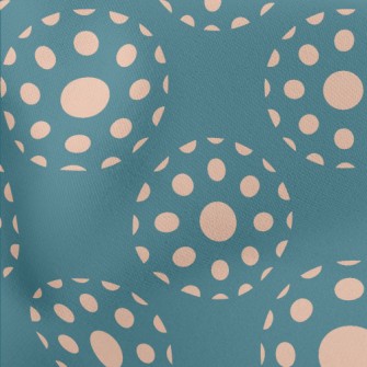 Apricot Polka Dot Decoration Lightweight Cotton Poplin