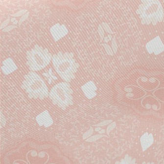 Beautiful Pink Garden Midweight Cotton Poplin