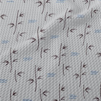 Simple Bamboo And Flowing Wate Birdseye Piqué