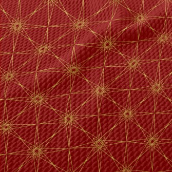 Geometric Line Art Birdseye Piqué