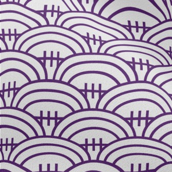 Purple Football Pattern Chiffon