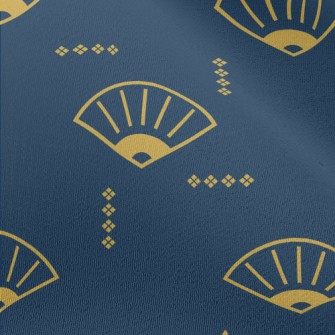 Chinese Cartoon Folding Fan Chiffon