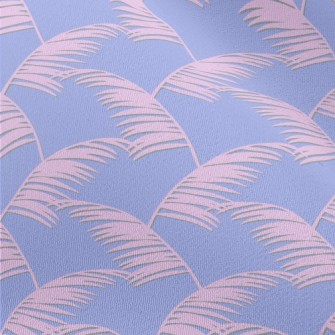 Dreamy Pink Palm Leaves Chiffon