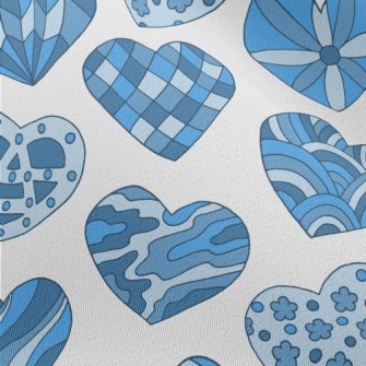 Hand Drawn Pattern Love Chiffon