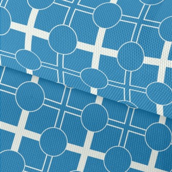 Blue And White Geometric Patte Waterproof Oxford