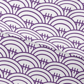 Purple Football Pattern Waterproof Oxford