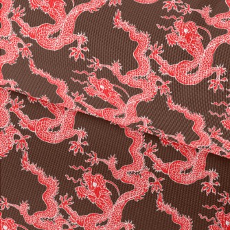 Red Chinese Dragon Waterproof Oxford