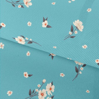 Elegant White Flowers Waterproof Oxford