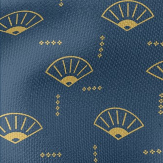 Chinese Cartoon Folding Fan Waterproof Canvas