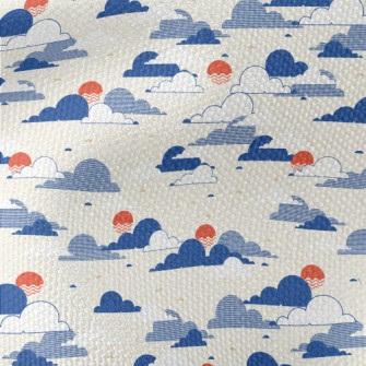 Modern Japanese Sky Waterproof Canvas