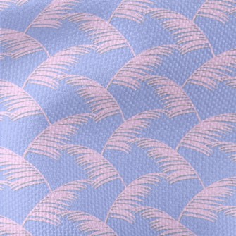 Dreamy Pink Palm Leaves Waterproof Canvas