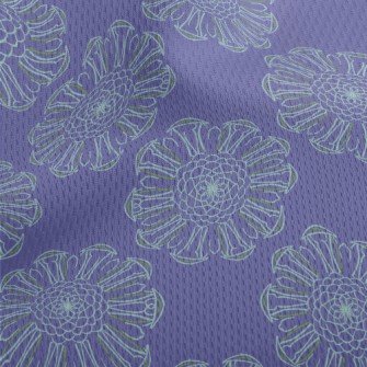 Romantic Purple Kaleidoscope Athletic Mesh Flat Back
