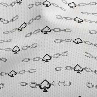Spades And Chains Athletic Mesh Flat Back