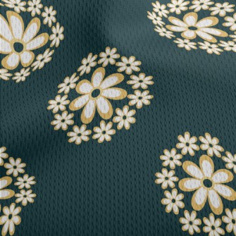 Cute Little Flower Wreath Athletic Mesh Flat Back