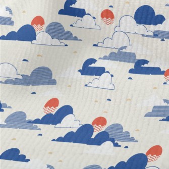 Modern Japanese Sky Terry