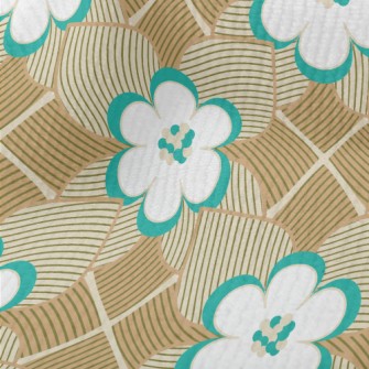 Geometric Flowers And Leaves Terry
