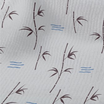 Simple Bamboo And Flowing Wate Terry