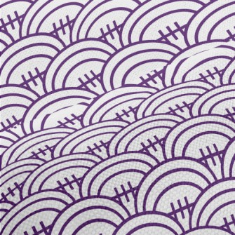 Purple Football Pattern Performance Linen