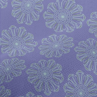 Romantic Purple Kaleidoscope Performance Linen
