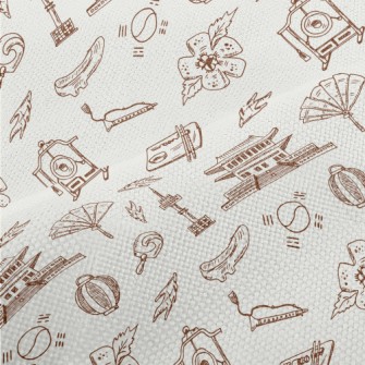 Hand Drawn Korean Elements Performance Linen