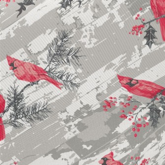 Beautiful Red Parrot Twill