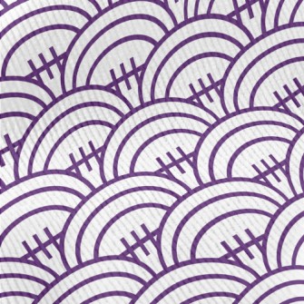 Purple Football Pattern Standard Corduroy