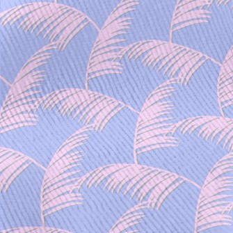 Dreamy Pink Palm Leaves Standard Corduroy