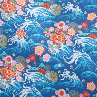Gorgeous Flowers And Waves Dobby