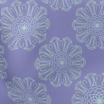 Romantic Purple Kaleidoscope Stretch Ponte