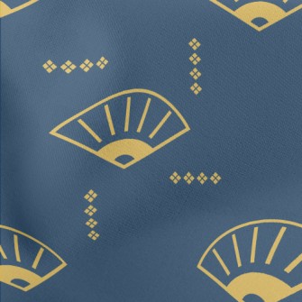 Chinese Cartoon Folding Fan Stretch Ponte